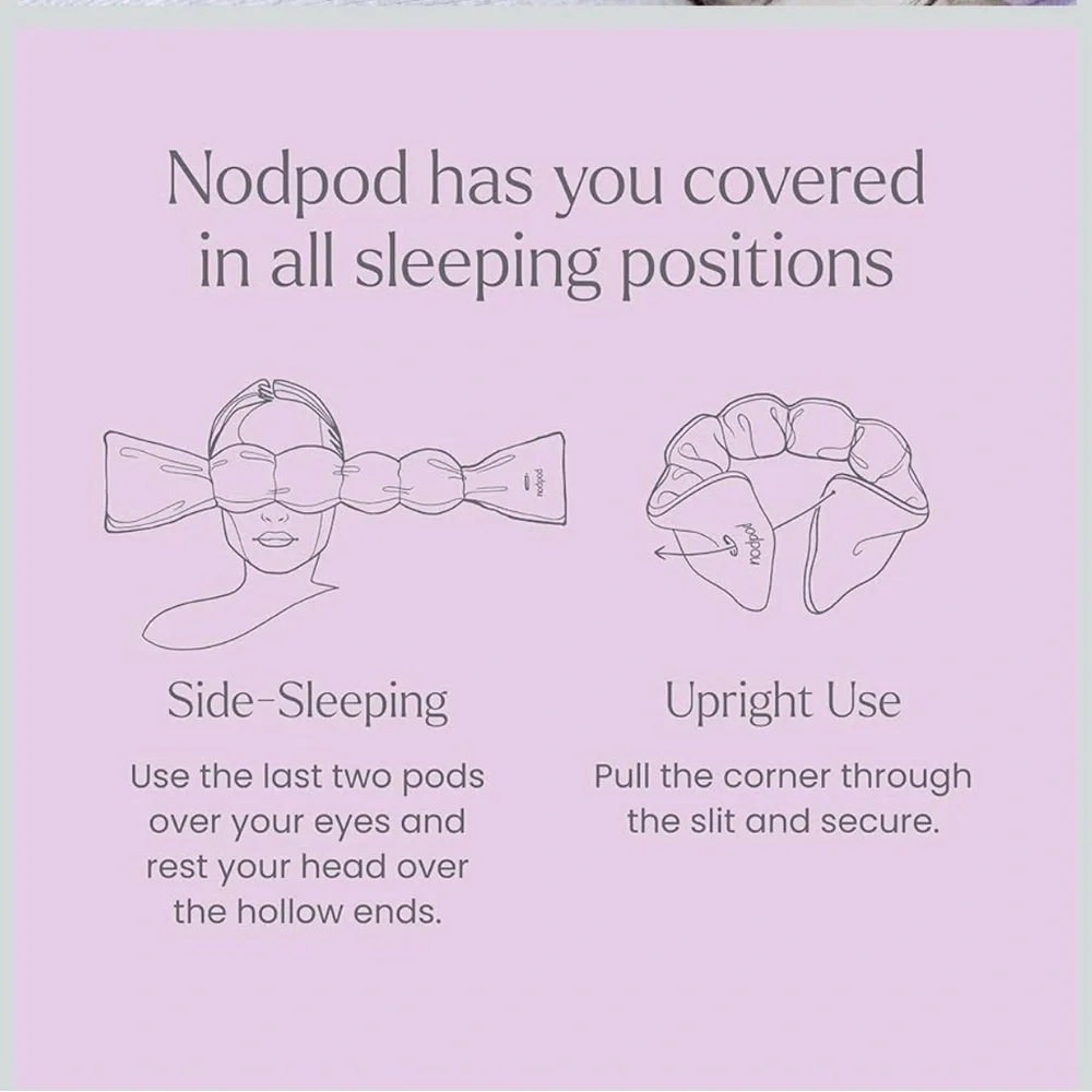 NEW Weighted Eye Mask in Lavender Light-Blocking Better Sleep Never Used